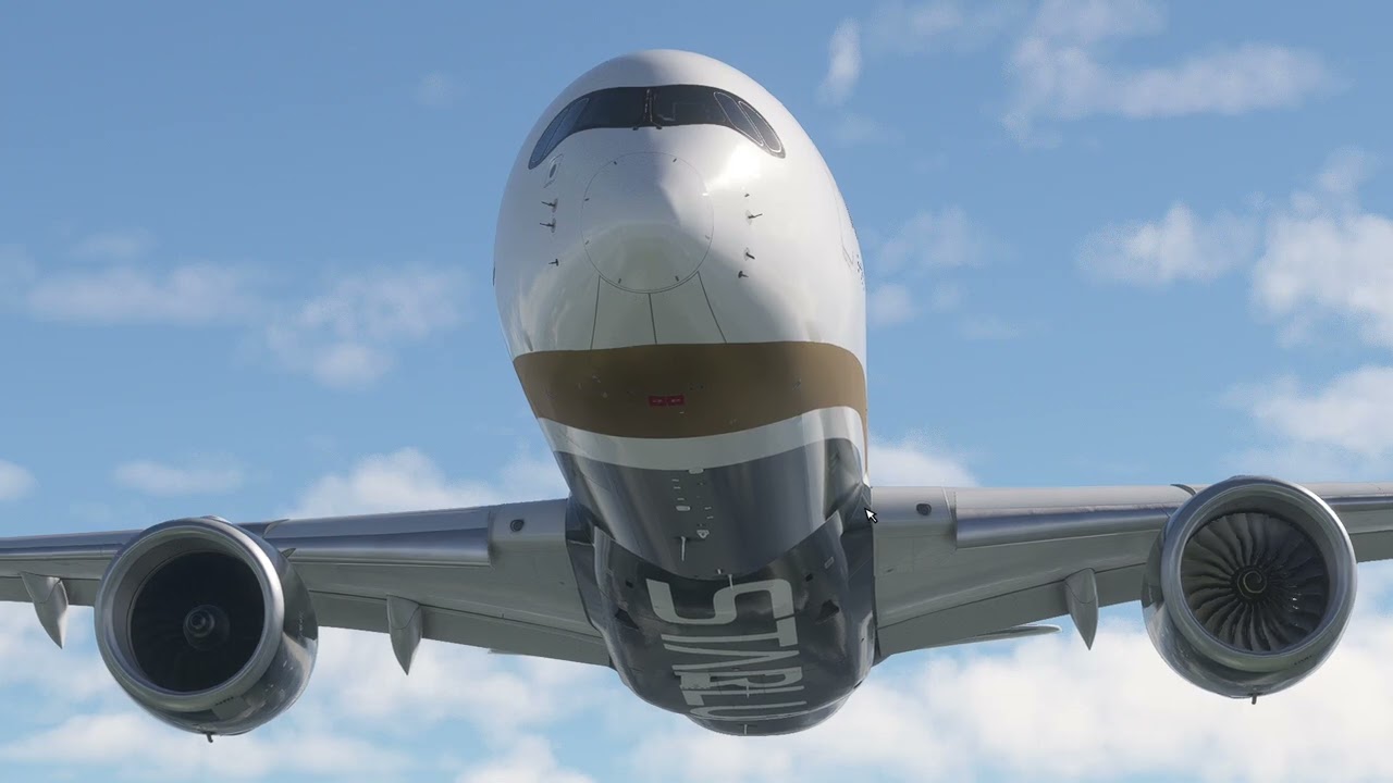iniBuilds A350 physics enhancement mod with simulated engine failure