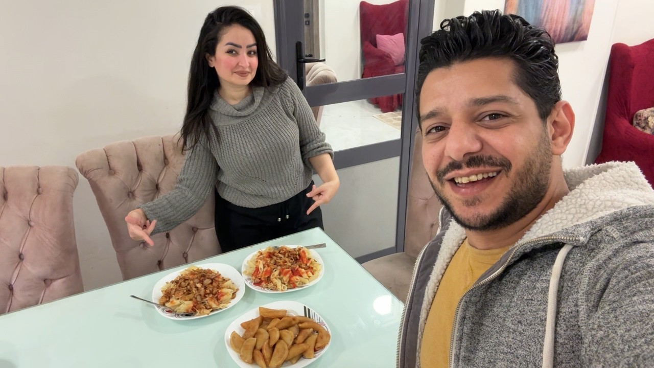 عملت لجوزى كشرى ال 10 دقايق اتفاجئ من السرعة والطعم | والحلى قطايف