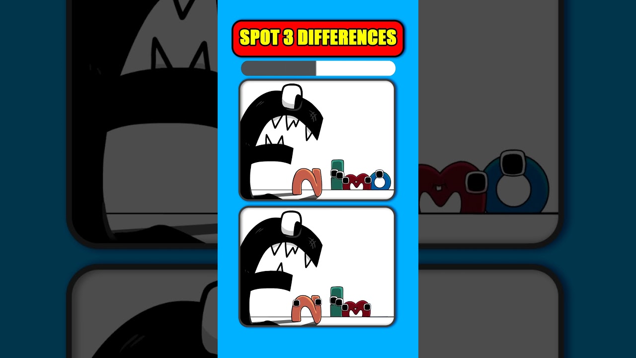SPOT 3 DIFFERENCES Alphabet Lore part 40