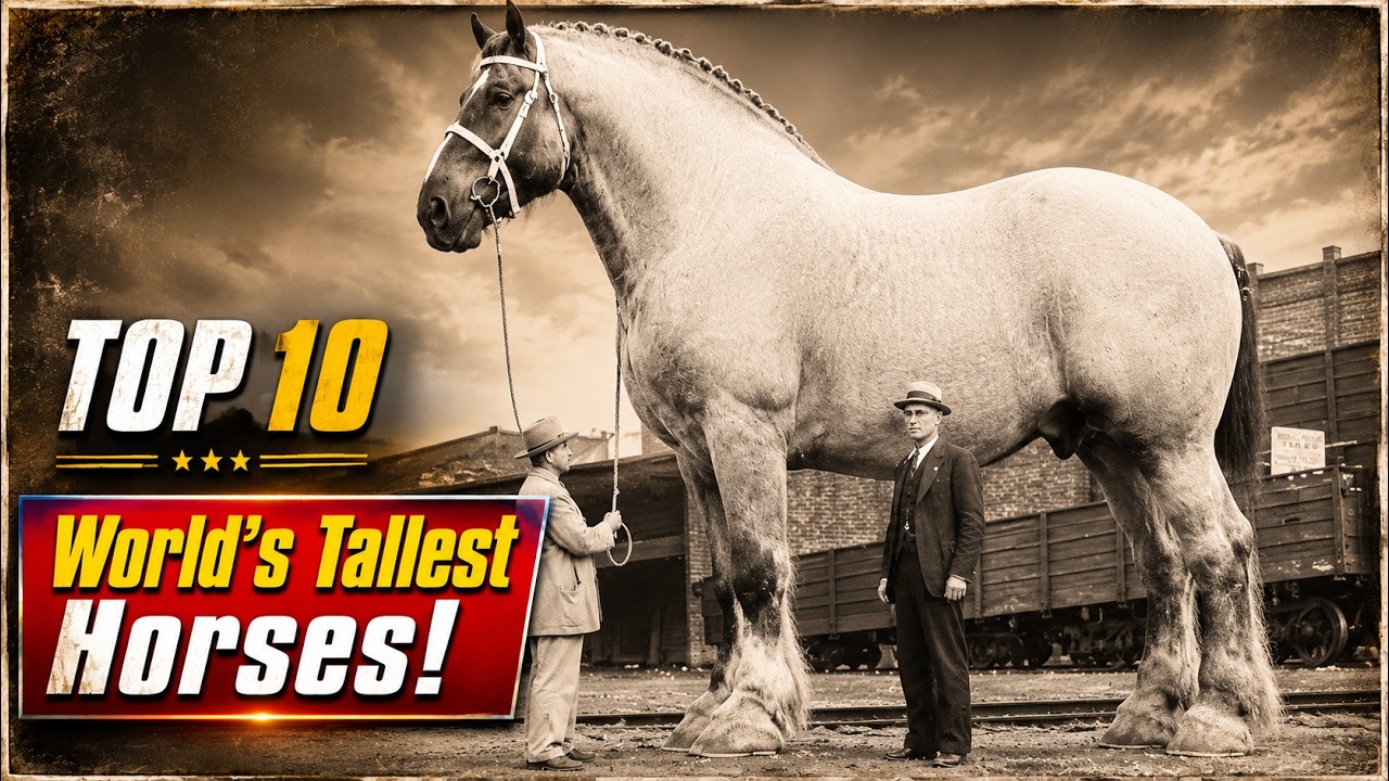 10 Tallest Horses Ever Recorded in History | Biggest Horses Documented