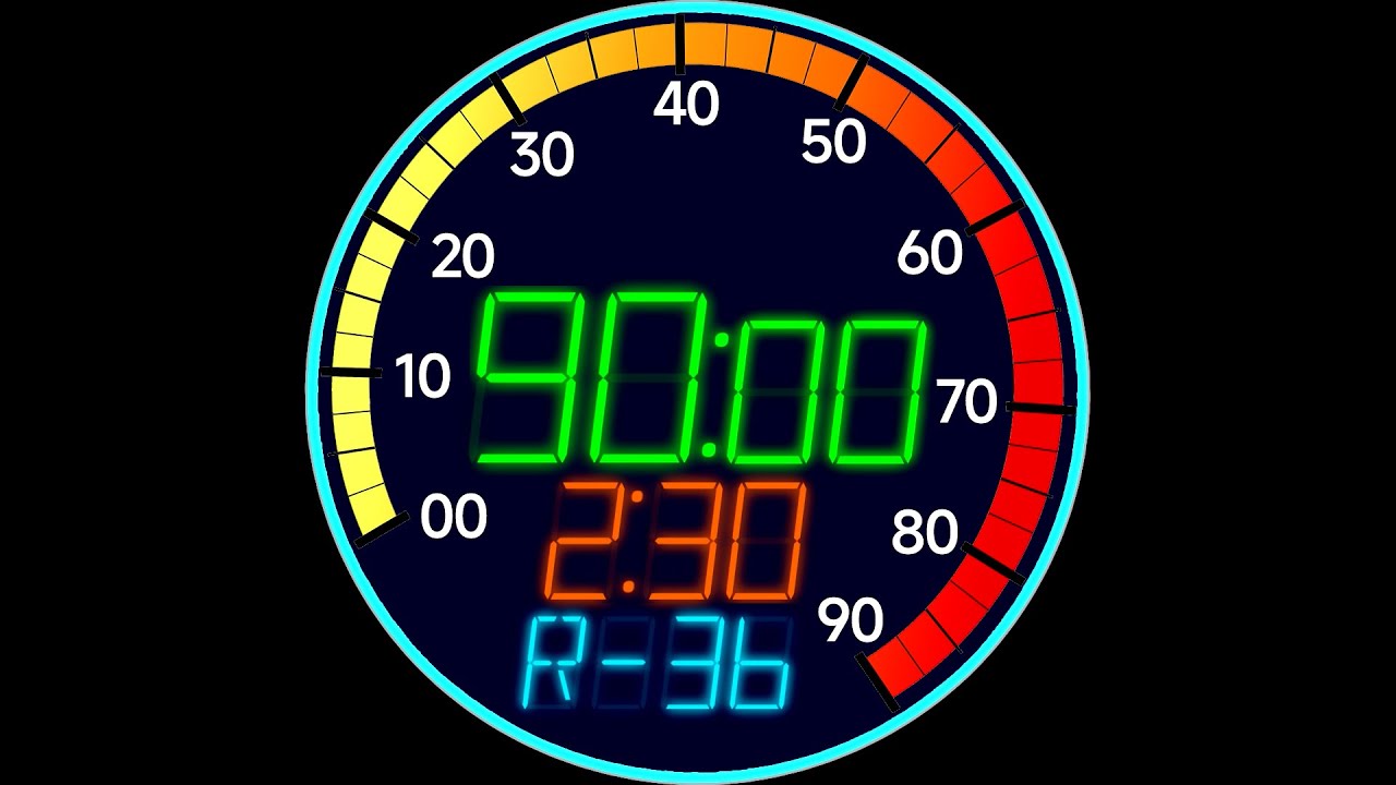 BCG 90 Minutes (1:30 Hour) Countdown (LED 36 Rounds 2:30 Min/Round) Remix RTVI Theme