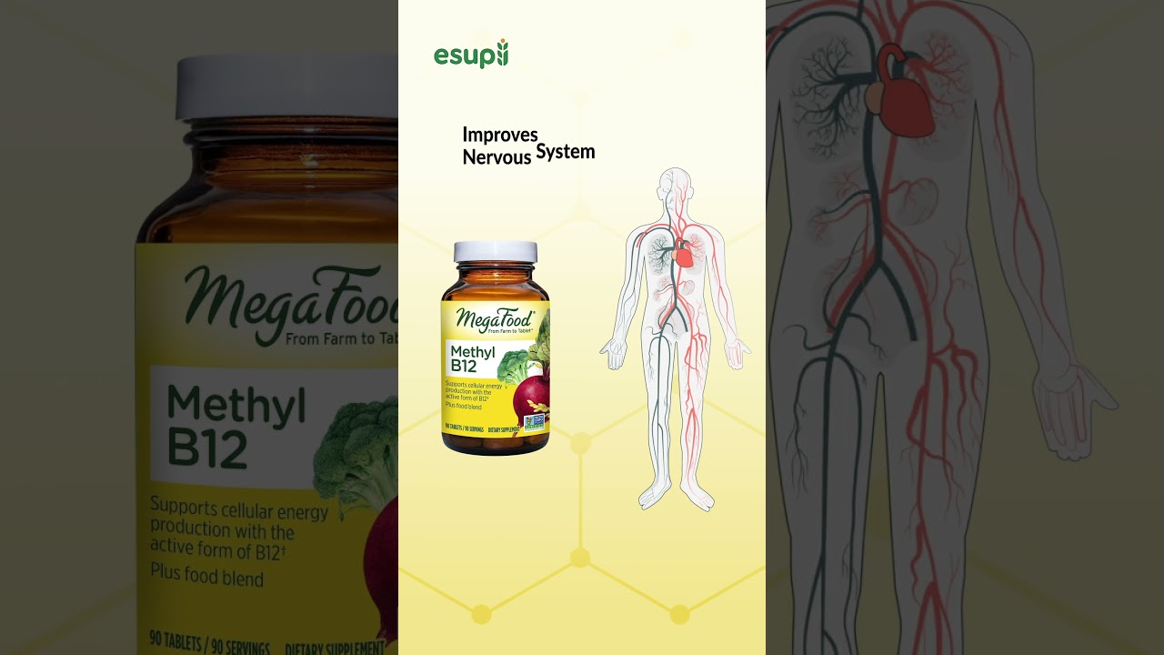 MegaFood Methyl B12 - Vegan    #esupli #methyl #b12 #supplements
