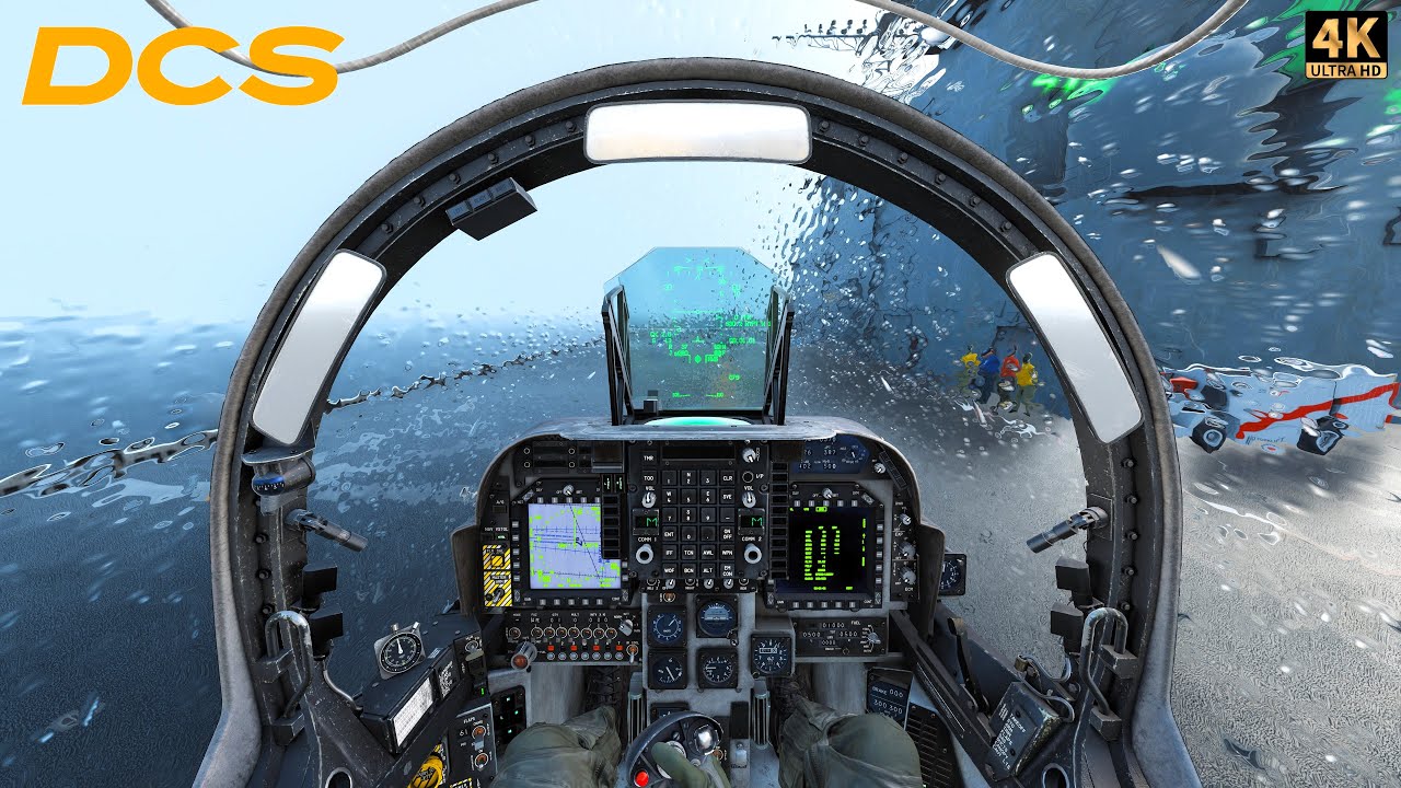 AV-8B Harrier VTOL | LHA-1 Carrier Operations | Dynamic Weather