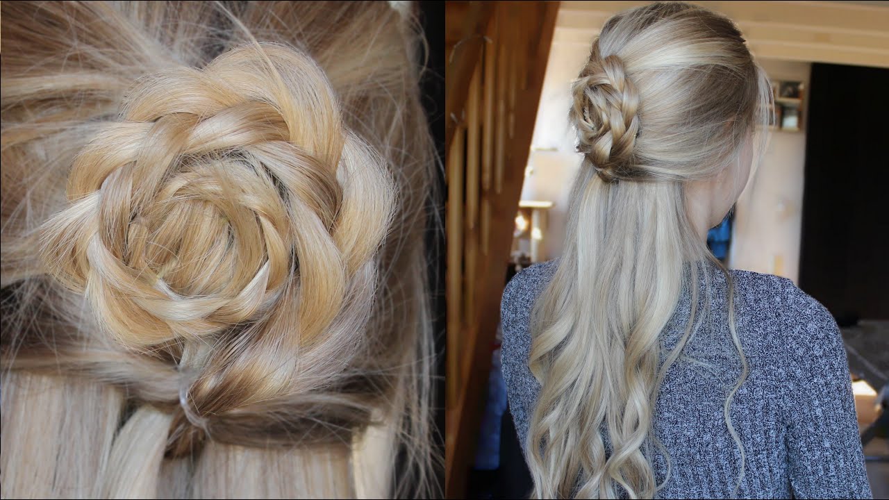Tuto Coiffure : Demi Chignon Fleur