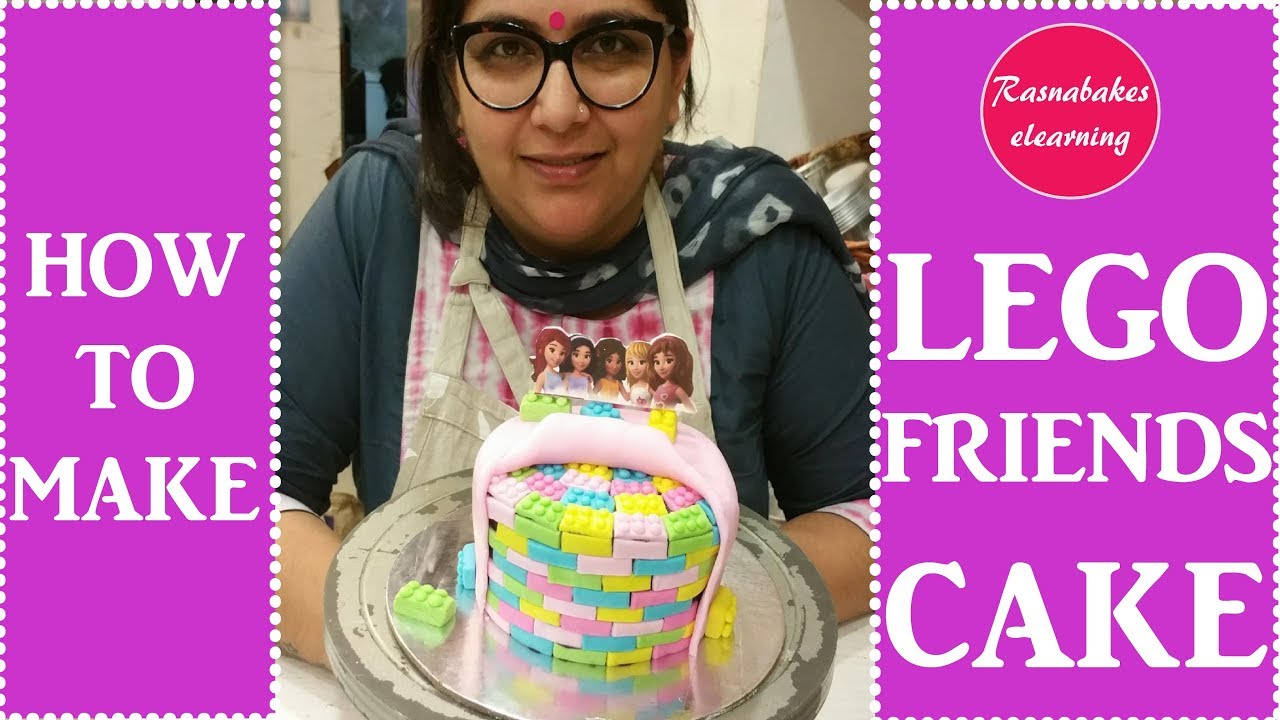 How to make lego friends theme birthday cake design ideas decorating tutorial