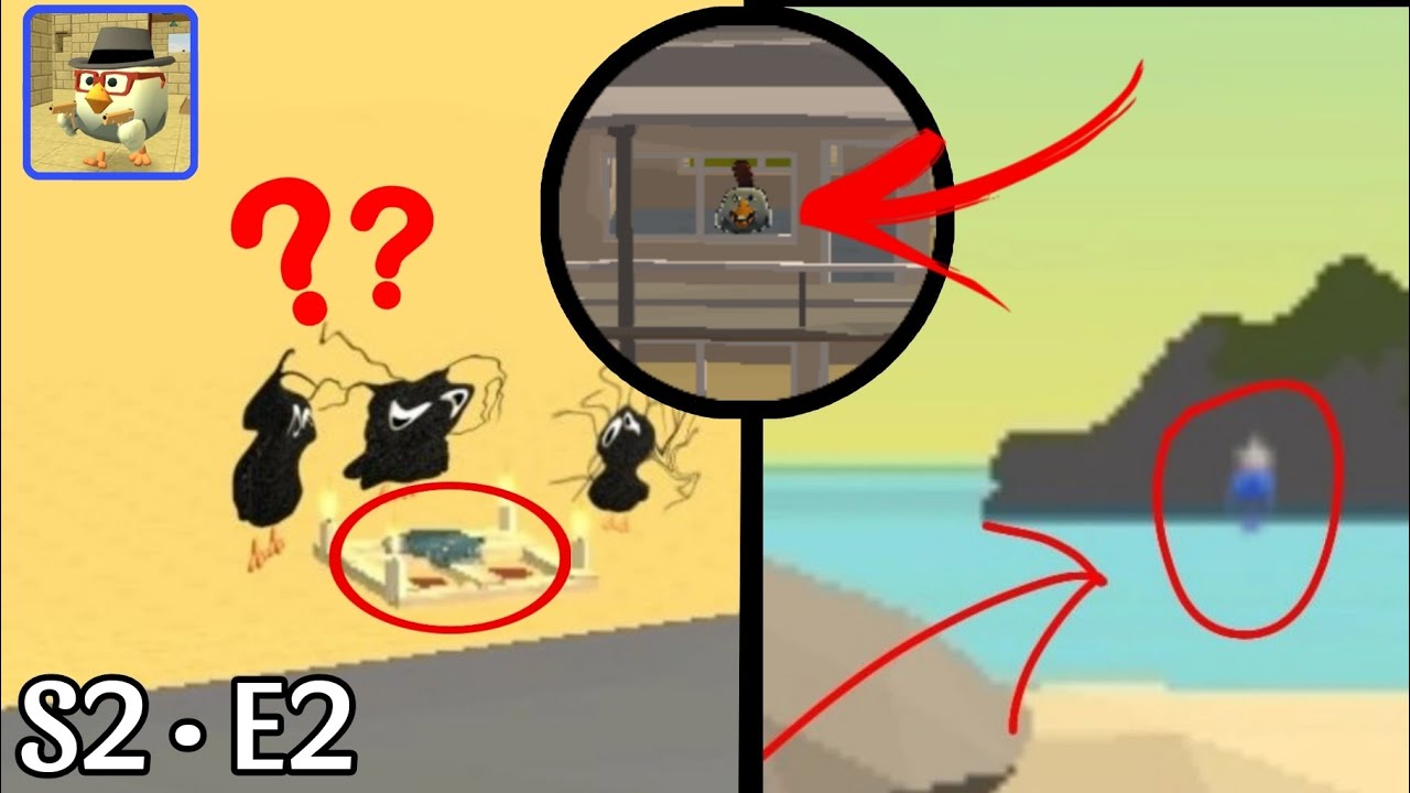 😨 Creepy fail model/random hostiles chicken gun (S2 &bull; Part 2) | Chicken Gun scary video