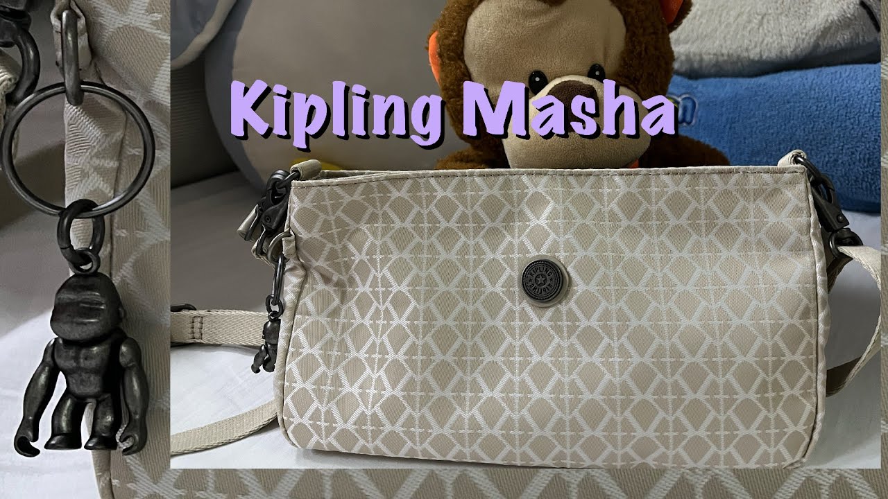Kipling Masha Classic shoulder bag| Signature Beige| Life of Faye