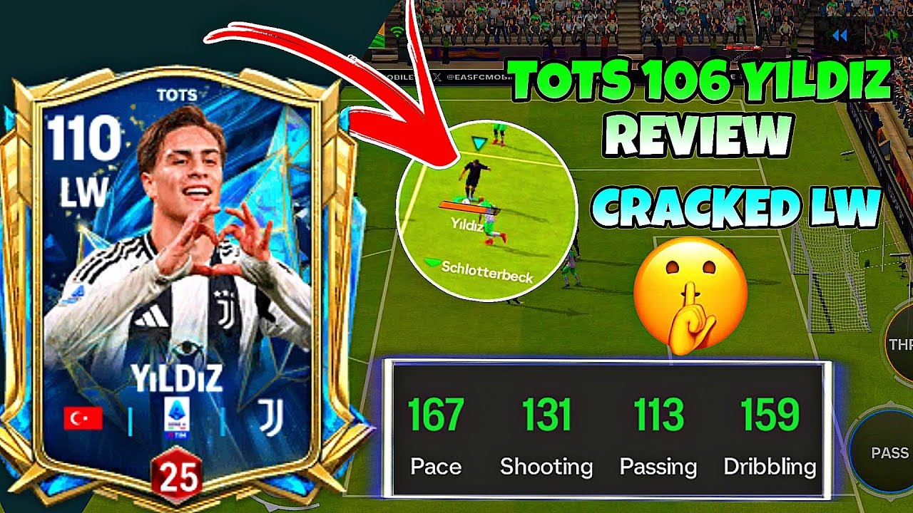 THIS TOTS 106 YILDIZ CARD IS BROKEN IN H2H 🤫🔥106 TOTS YILDIZ REVIEW FC MOBILE @NAVJOT3010