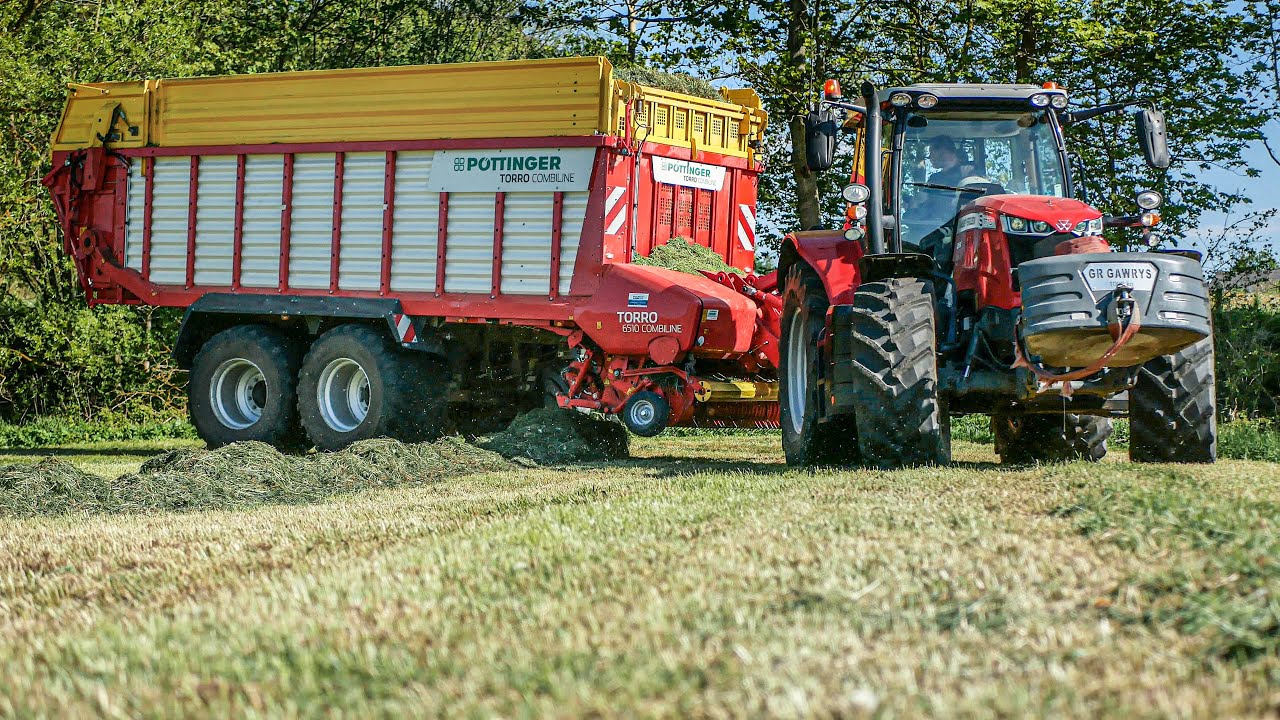 ☘️ZBIÓR TRAW 2023! ✮ Massey Ferguson 7715S & Pöttinger Torro 6510 | UR Gawryś