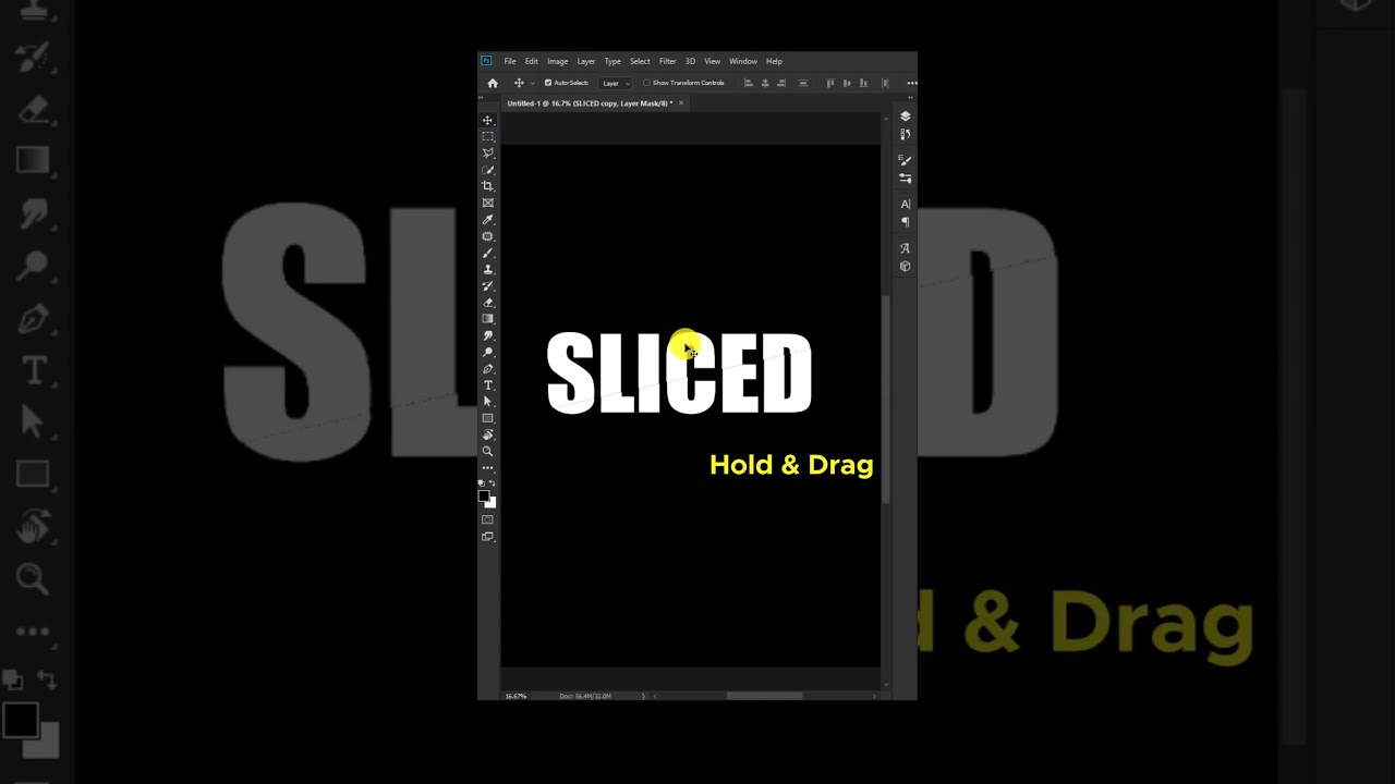 How to Create a Sliced Text Effect in Photoshop - Tutorial