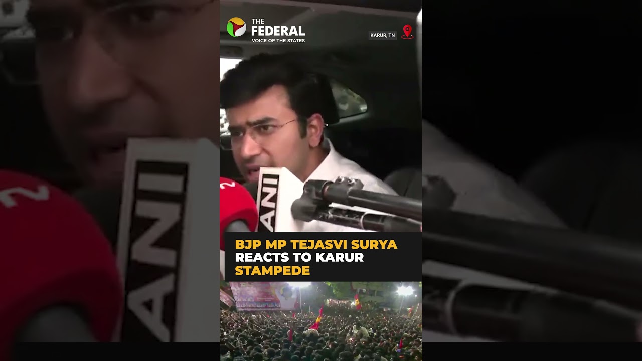 Tejasvi Surya on Karur stampede: Will question authorities, get clarity by evening | #shorts