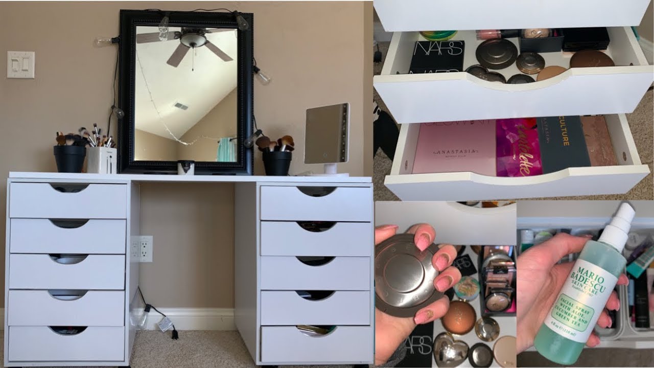 Teen makeup collection+organization