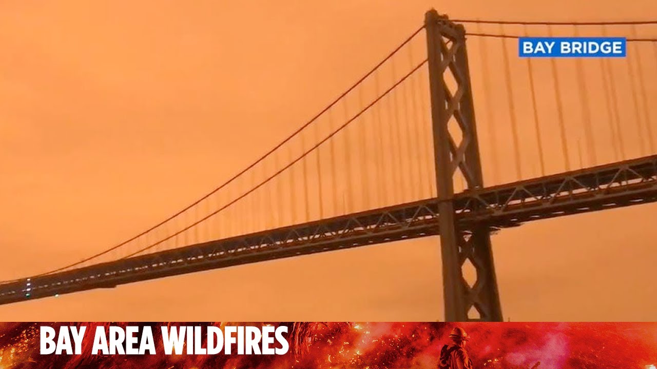 Dramatic orange, hazy skies seen all across San Francisco Bay Area