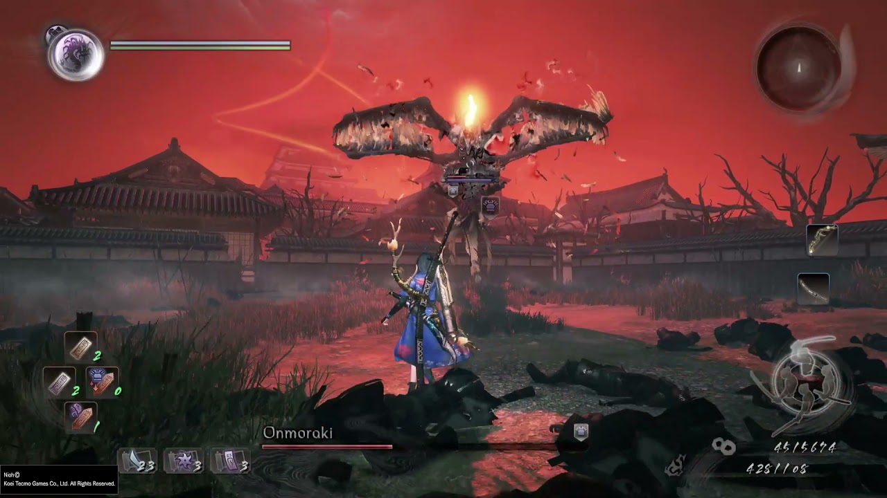 [Nioh] Onmoraki NG Boss Fight (Way of the Samurai)
