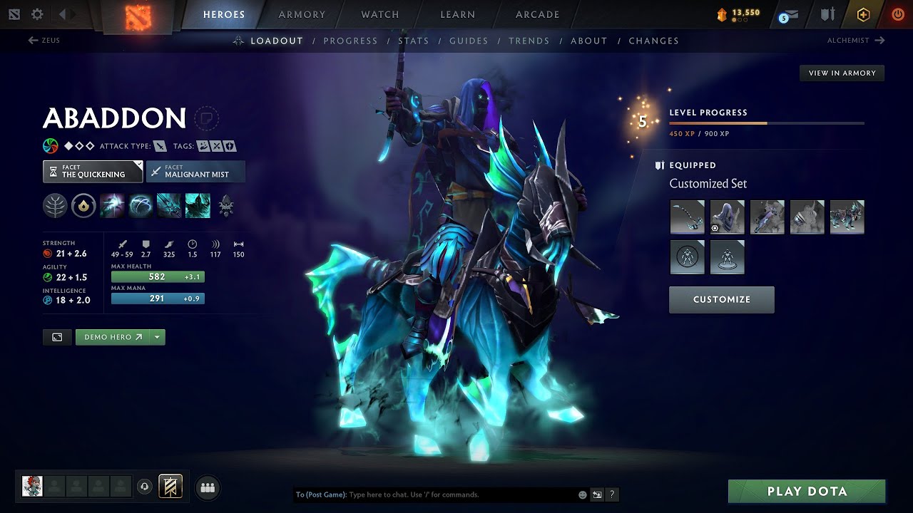 Dota 2 Gameplay: Turbo: Abaddon (No Commentary)