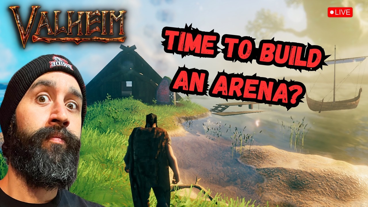 🔴 Building a PvP Arena & Exploring Black Forest! Valheim Part 3
