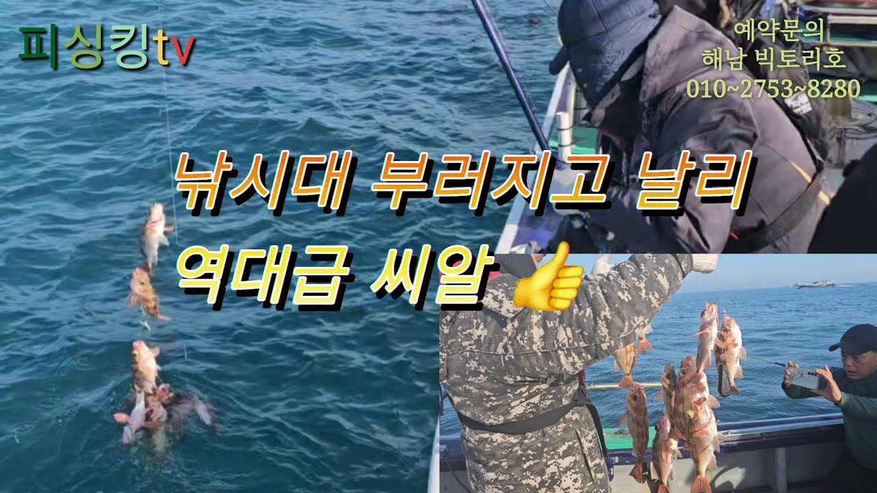 올해 첫 열기사냥 싸이즈가 역대급 말이 필요 없습니다.with  해남 빅토리호.