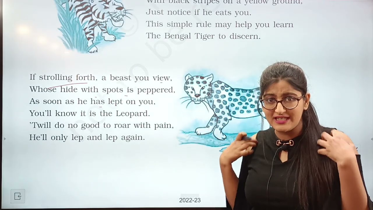 How to tell wild animals class 10 in hindi|How to tell wild animals poem class 10