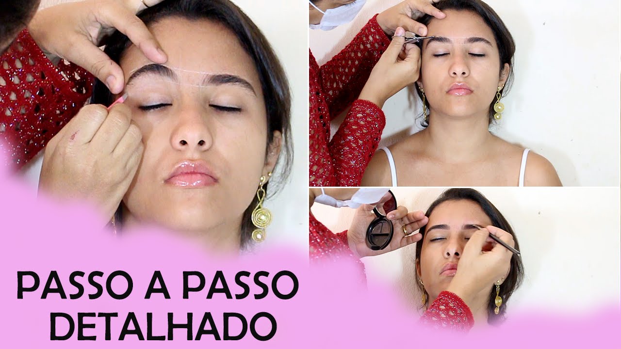 Design de Sobrancelha passo a passo detalhado de como fazer por Alessandra Oliveira