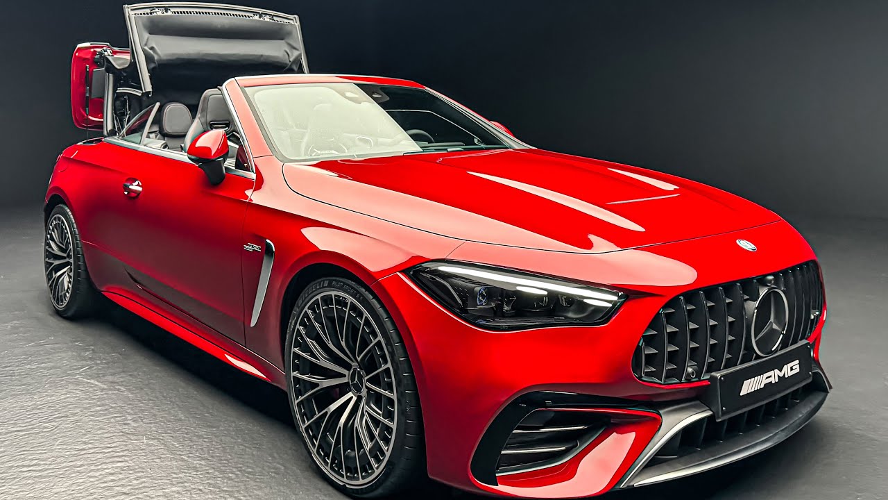 NEW 2025 Mercedes CLE53 AMG Cabriolet! 449HP 6 Cyl Open RACER! Interior Exterior Review 4k