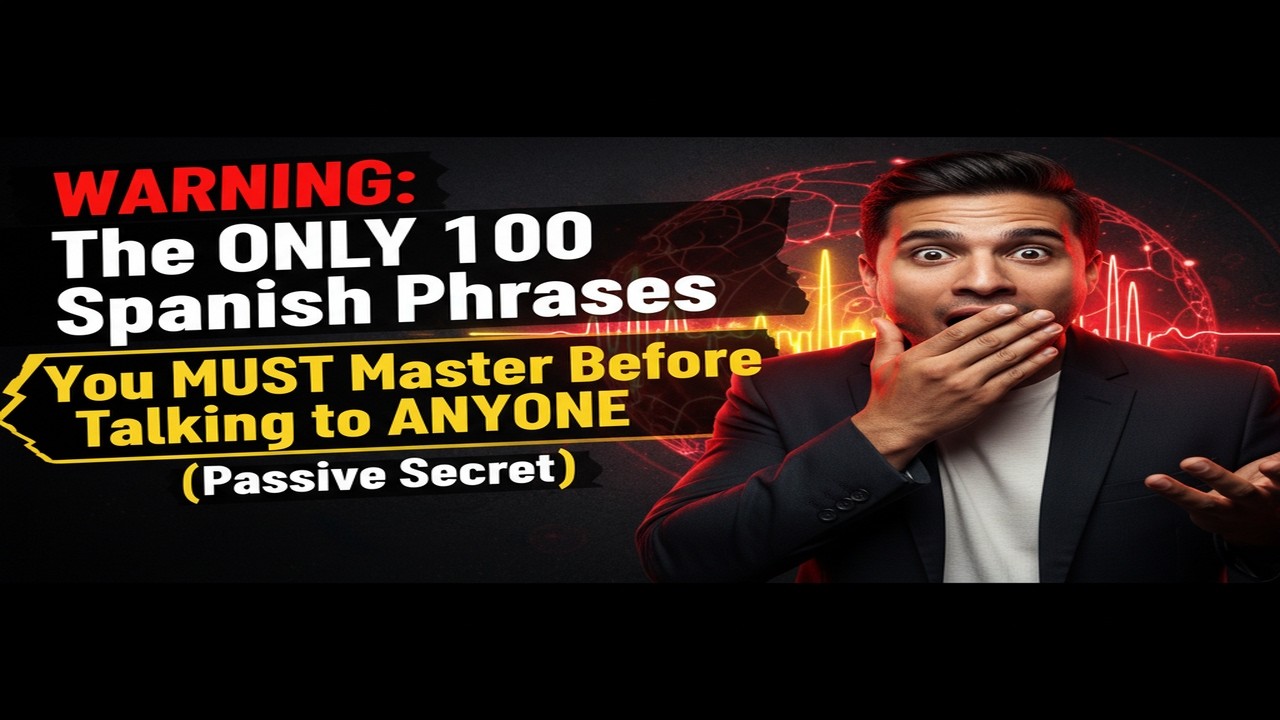 WARNING: The ONLY 100 Spanish Phrases You MUST Master Before Talking to ANYONE (Passive Secret)
