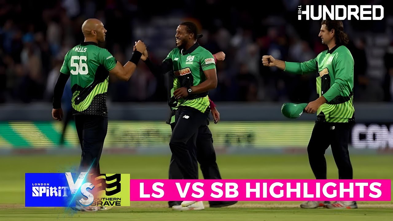 London Spirit vs Southern Brave highlights men 100 ball cricket | la vs sb 100 ball cricket menn