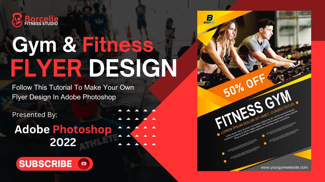 How to create a Gym & Fitness Flyer Design in Adobe Photoshop