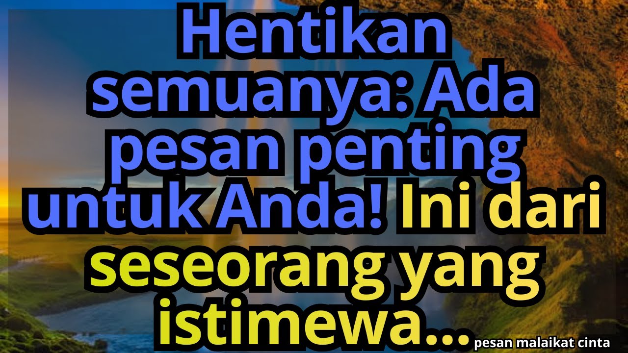 💌Hentikan semuanya: Ada pesan penting untuk Anda! Ini dari seseorang yang istimewa...