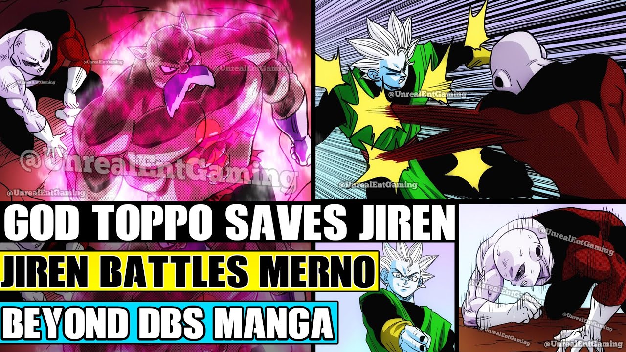 Beyond Dragon Ball Super: Destroyer Toppo Saves Jiren! Jirens Battle With Merno To Save Universe 11