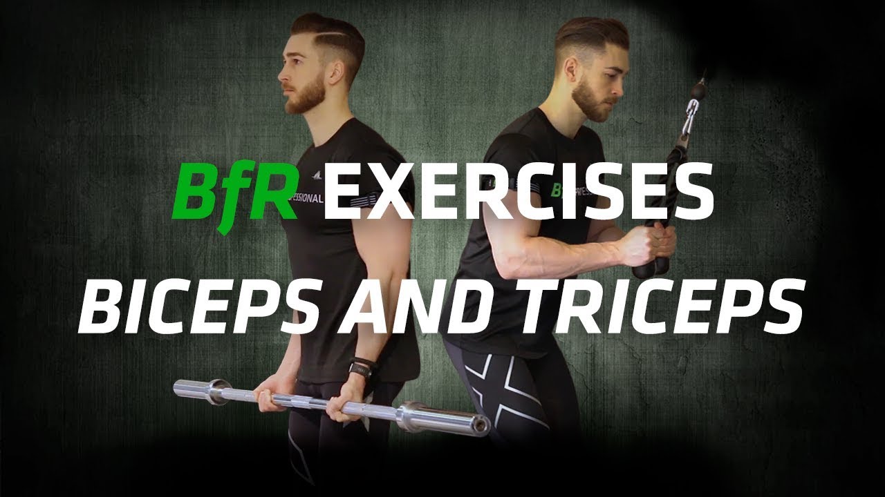 Blood Flow Restriction Training: Biceps and Triceps exercises