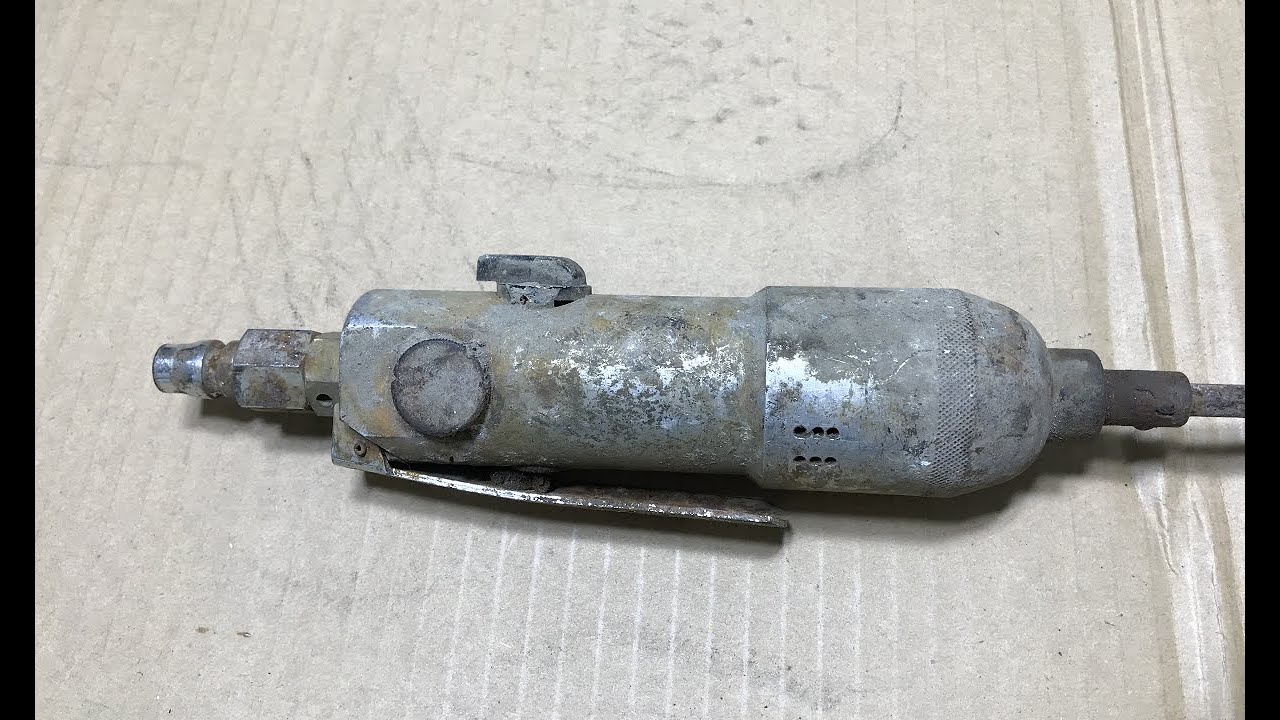 Old Rusty Air Screwdriver Restoration