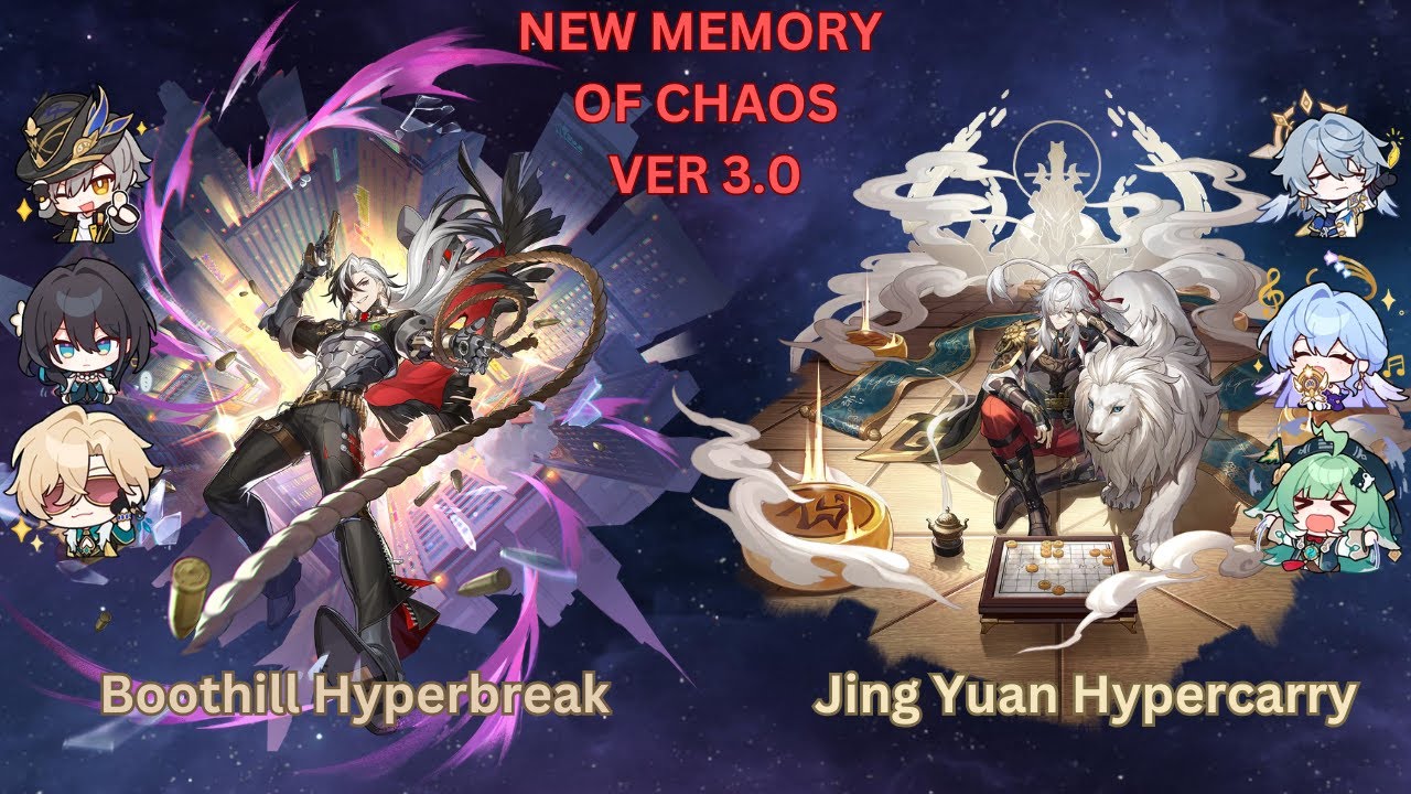 NEW Memory of Chaos Boothill Hyper & Jing Yuan Hyper | Memory of Chaos 3 stars | Honkai StarRail 3.0