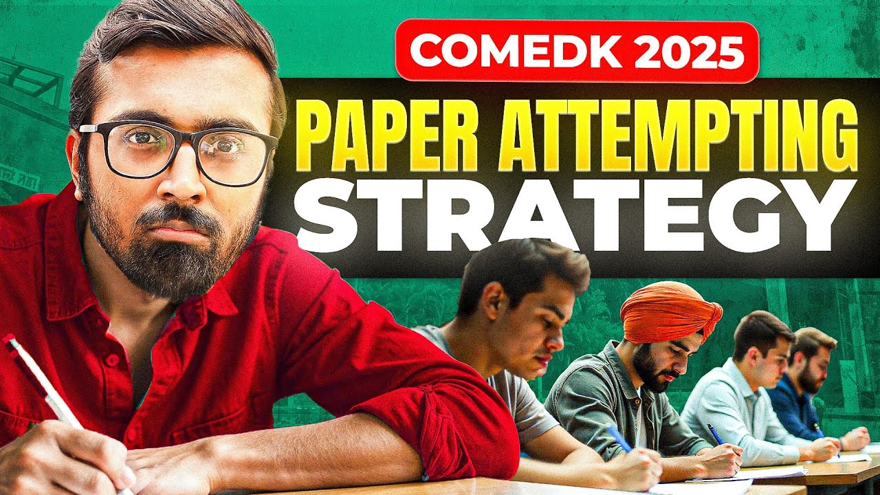 COMEDK 2025 Tukka Strategy🏆 How To Attempt The Paper❓ #comedk2025 #tukkatricks