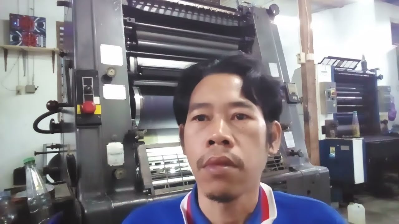 Cara pasang blangket mesin gto.52 Heidelberg #youtube #content #video
