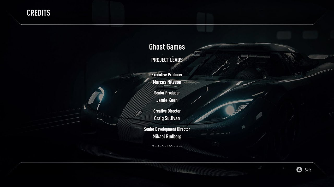 NFS Rivals - Credits