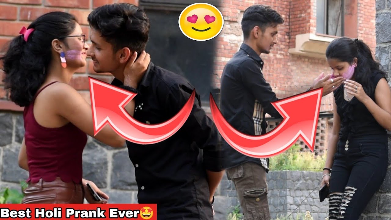 Holi Special Prank On Cute 🥰 Girl 👧 | With Twist 😱| Harshit PrankTv ||