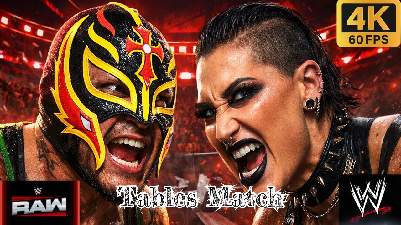 Full Match - Rhea Ripley Vs Rey Mysterio Tables Match #wwe2k25 #wwe #games #short #shorts #gaming