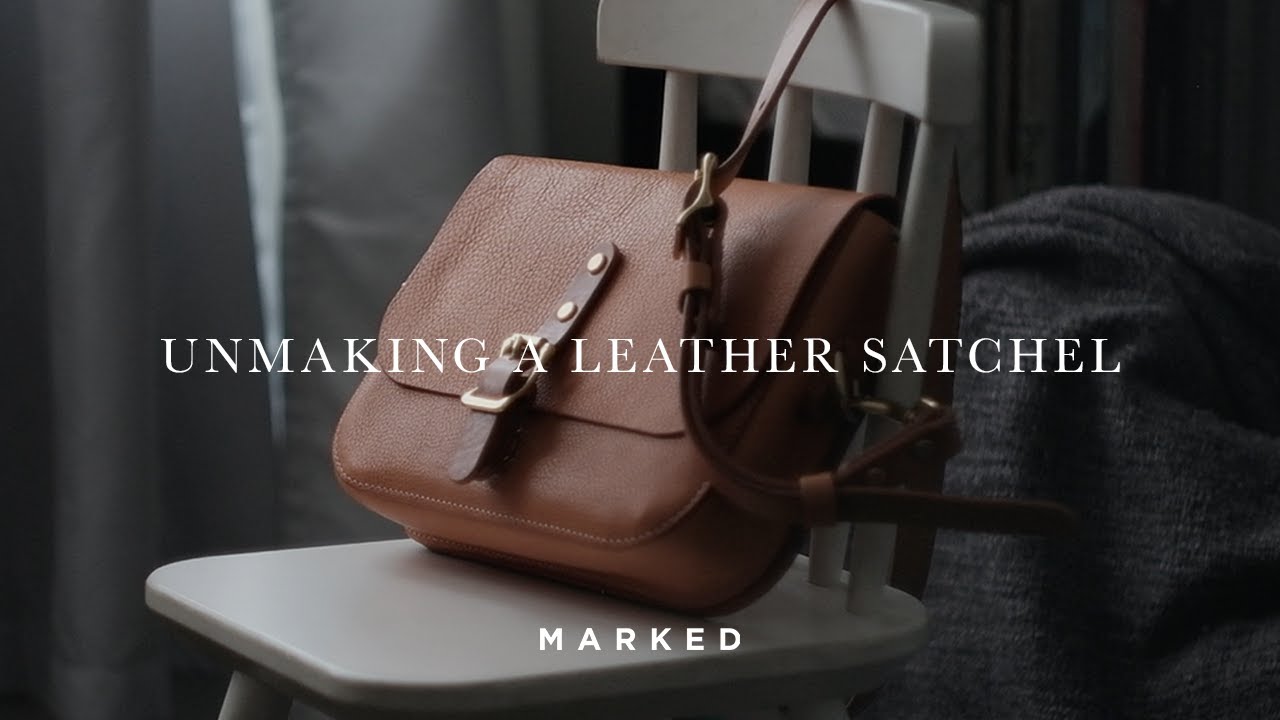Unmaking A #Leather #Satchel #making #oddlysatisfying #leathercrafting #satisfying #handmade