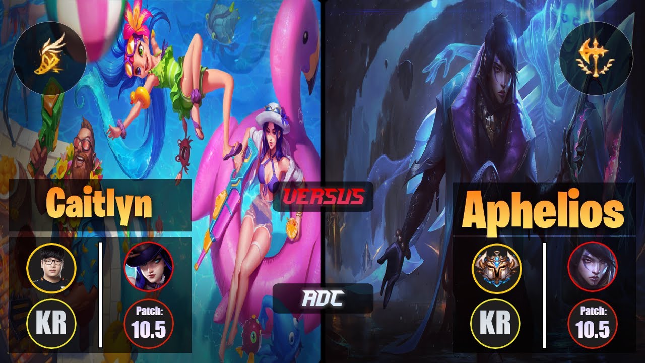 Lava CAITLYN (ADC) [Fleet Footwork] VS APHELIOS - Challenger KR Patch 10.5