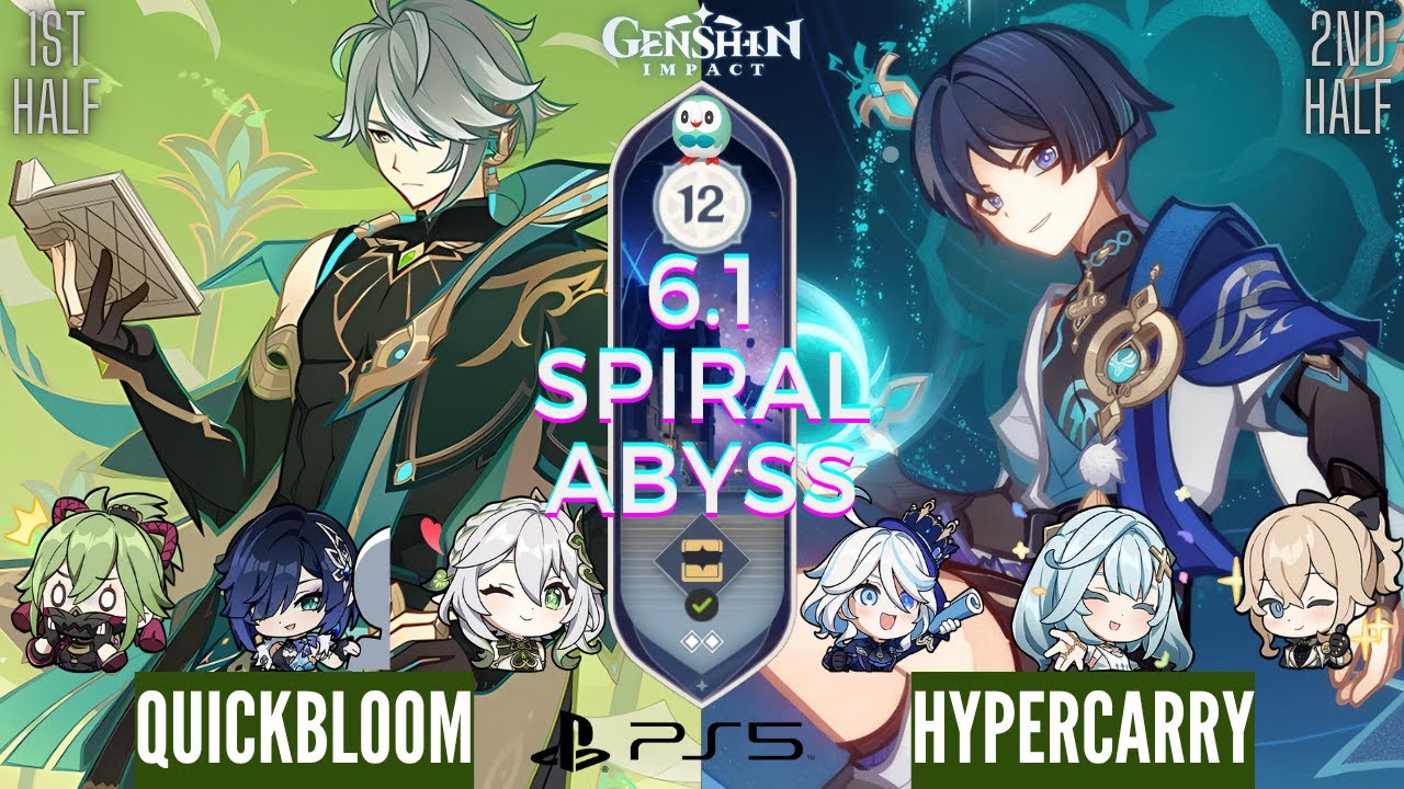 C0 Alhaitham Quickbloom & C0 Wanderer Hyper | NEW Spiral Abyss 6.1 (Luna 2) | Genshin Impact