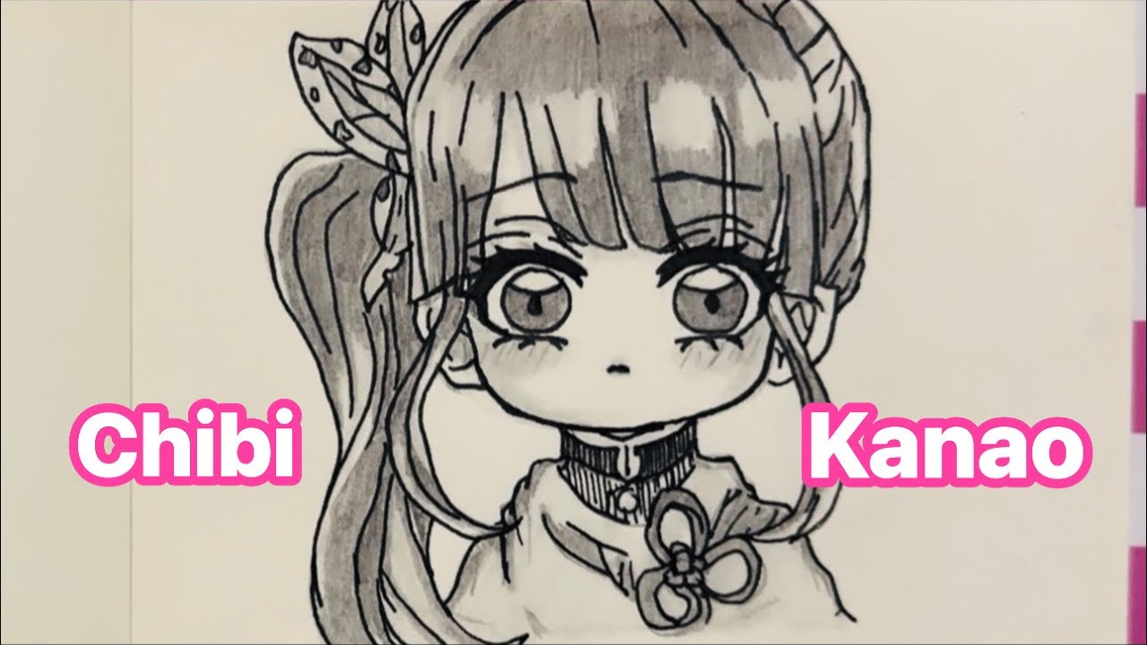 How to draw Chibi Kanao from Demon Slayer | Step by Step |