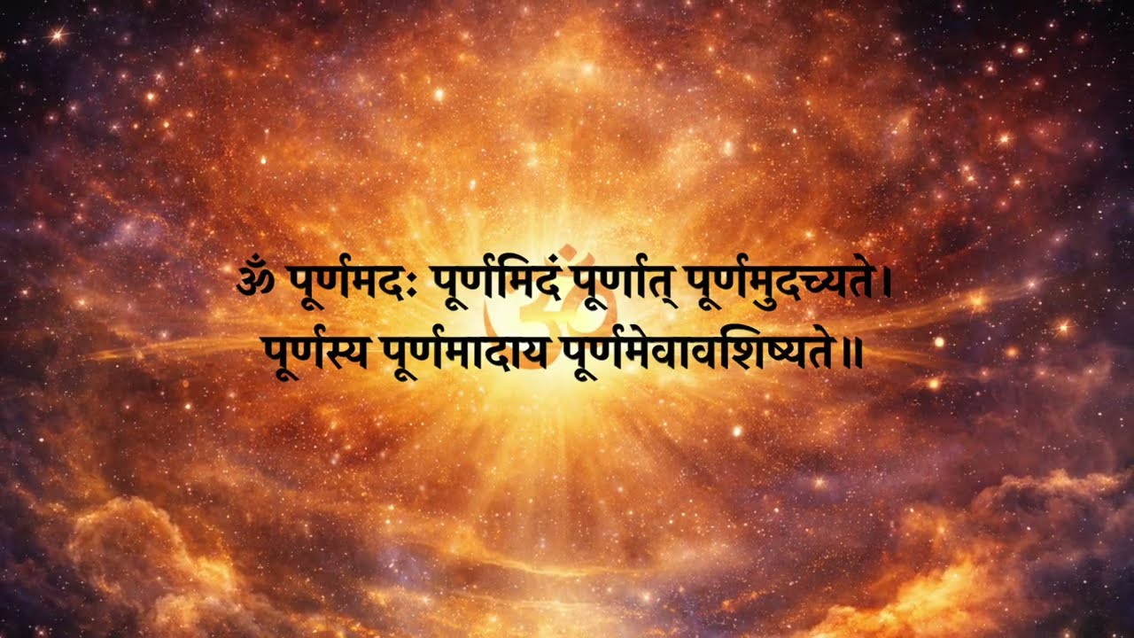 Om Purnamadah Purnamidam | Isha Upanishad Mantra with Meaning | Devotional Singing