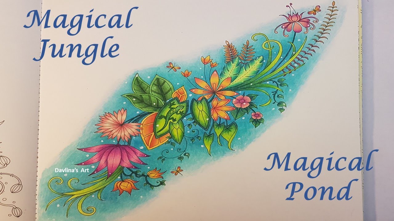 Magical Pond  |  MAGICAL JUNGLE by Johanna Basford