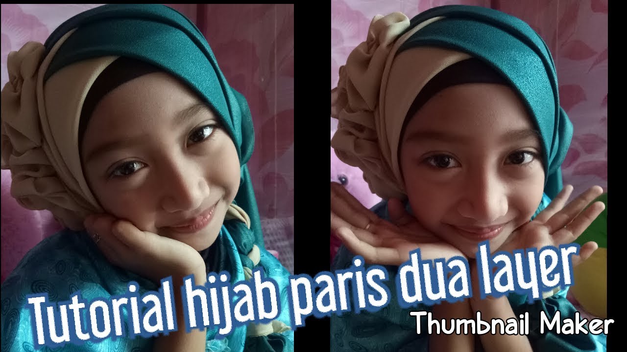 Tutorial hijab paris 2 layer