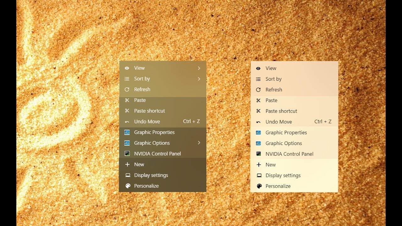 Windows 10 Context Menu | Concept UI | Fluent Design