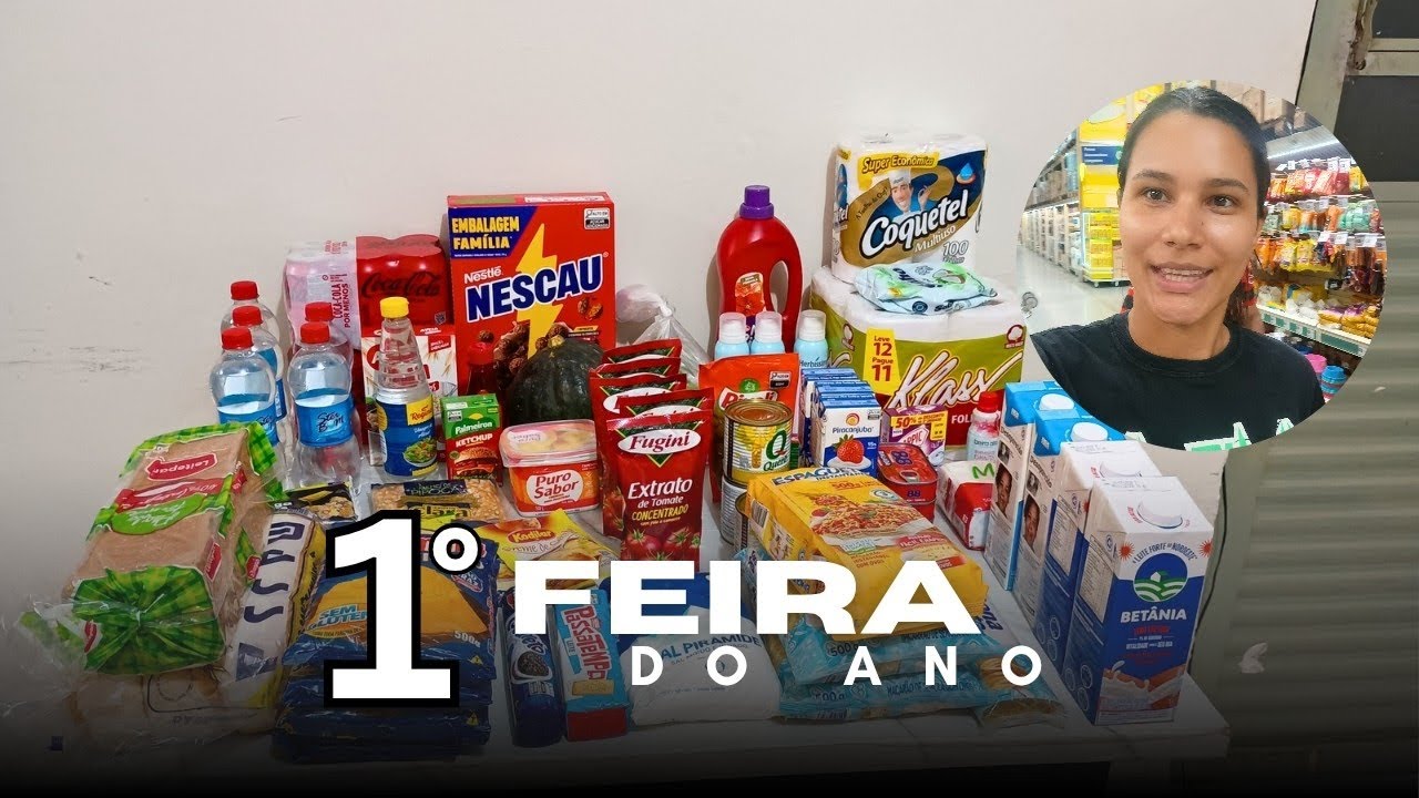 Primeira feira do ano + quanto gastei pra 2 pessoas 
