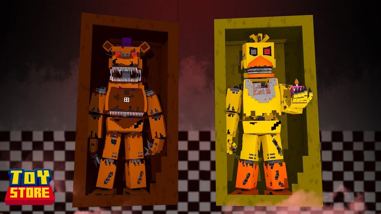 FNAF NIGHTMARE AT THE TOY STORE! - Minecraft Toy Store