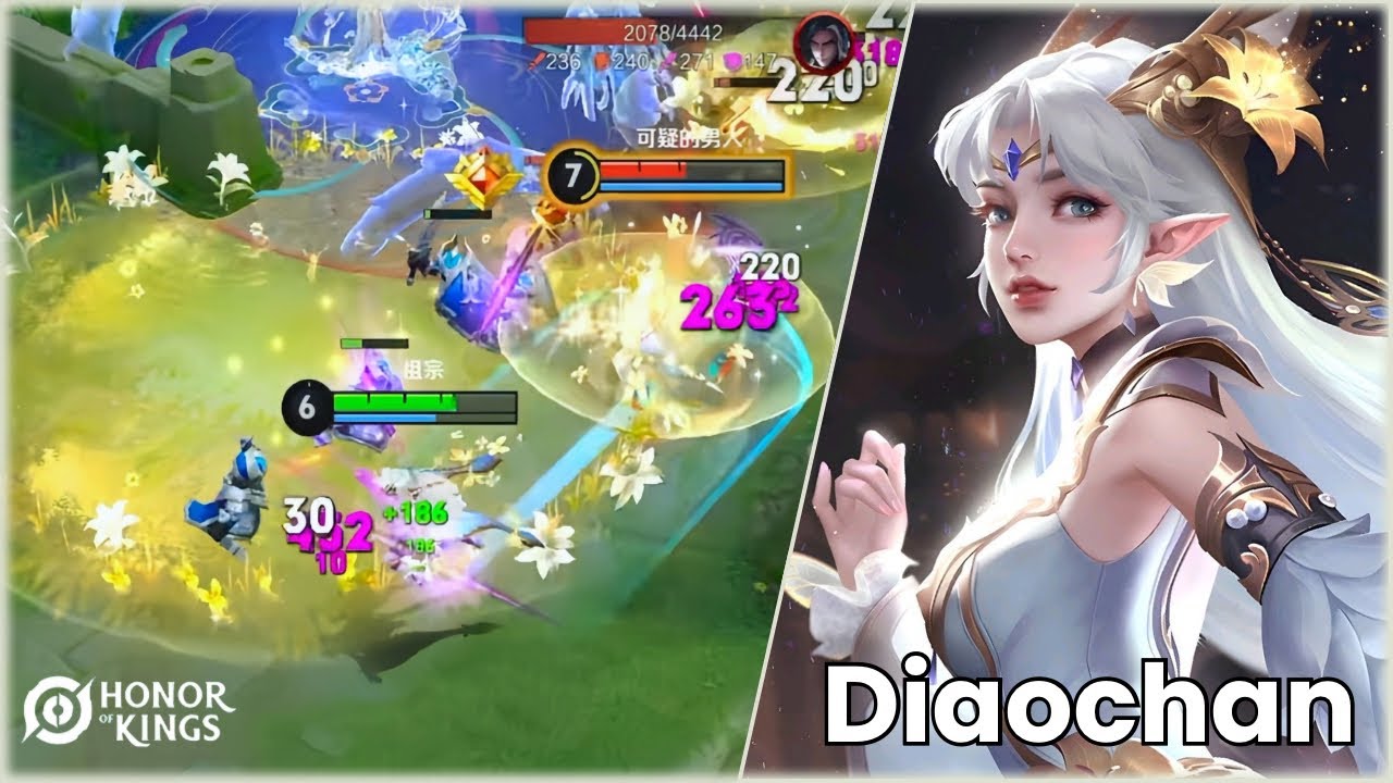 Honor of Kings ( Diaochan ) Golden Midsummer themed skin | Server China
