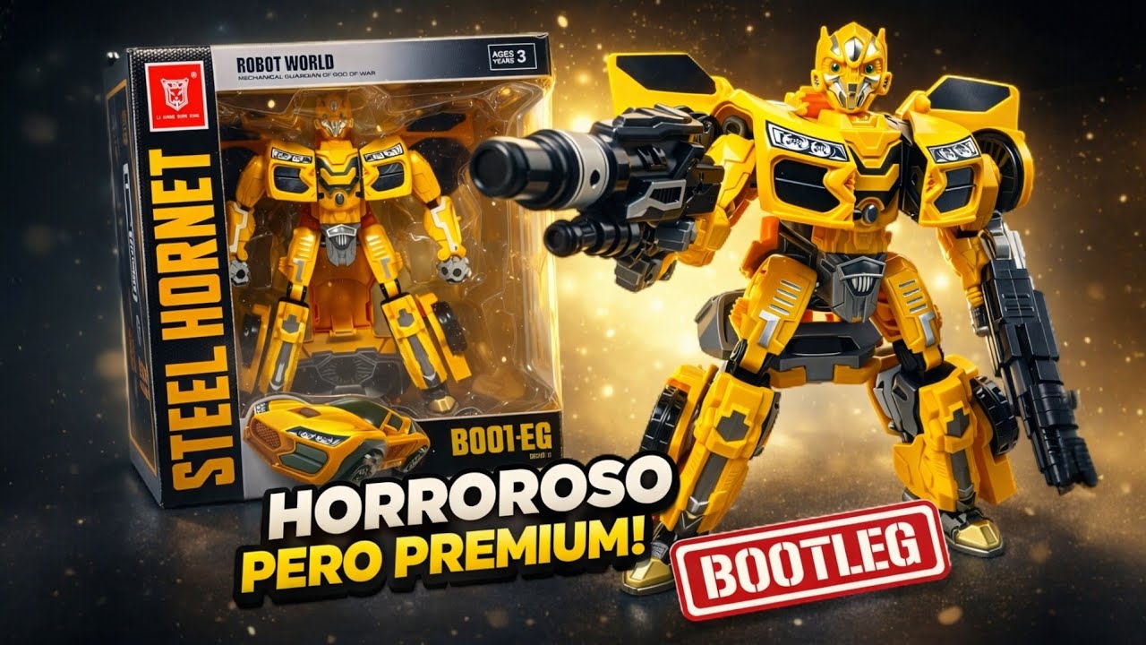 HORROROSO PERO PREMIUM! 🤓🐝 Transformers Bumblebee BOOTLEG KO Li Jiang Bian Xing Leader Unboxing! 