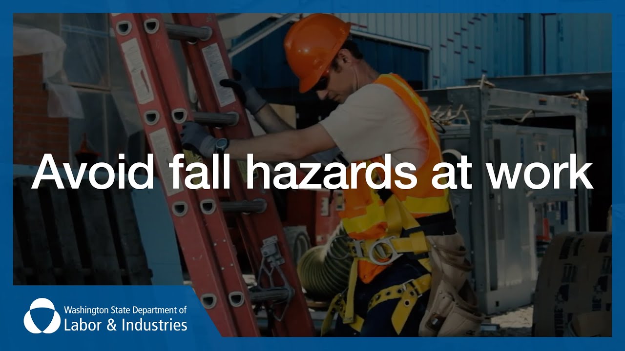 Avoid fall hazards at work